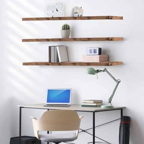 55-Inch Extra Long Floating Shelves (Set of 3)