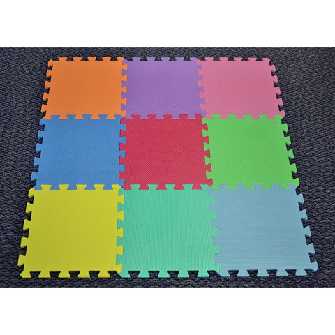 Floor Play Mat Interlocking Set (9 Pc)