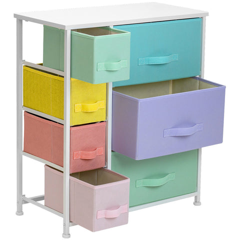 7-Drawer Chest Dresser (Pastel Colors)
