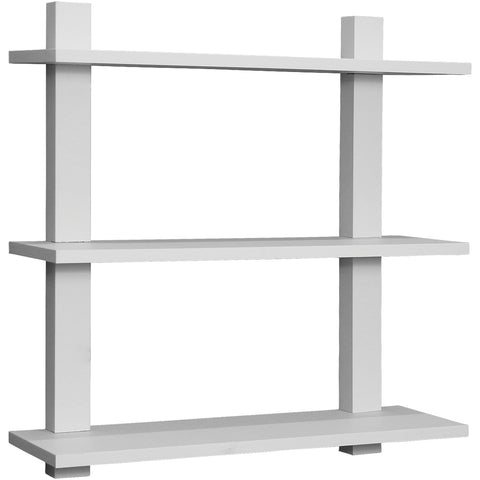 Asymmetric Wood Floating Shelf (3 Tier)