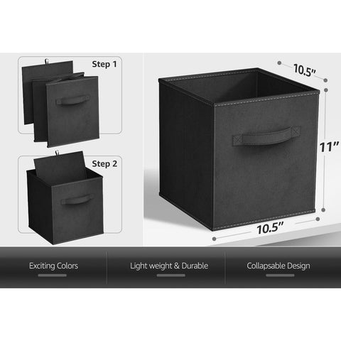 11" Cube Storage Bins (8 Pack Solid)