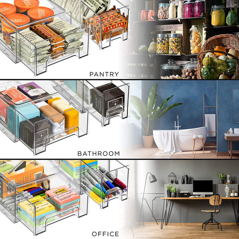 Laundry Drawer Organizers with Handles
