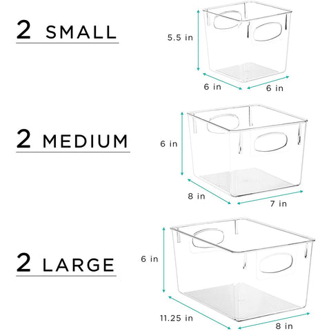 Fridge Storage Drawers (6 Pack)