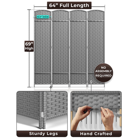 Room Divider Screen Panels (8-6-4 Panel)