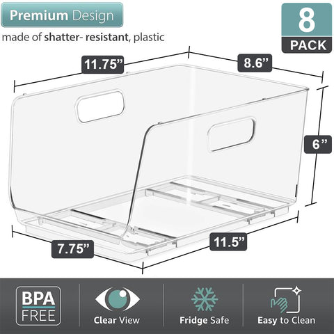 Open Front Bins Set