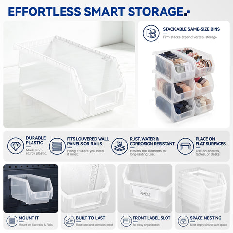 Extra Small Open Front Stackable Clothing Storage Bin