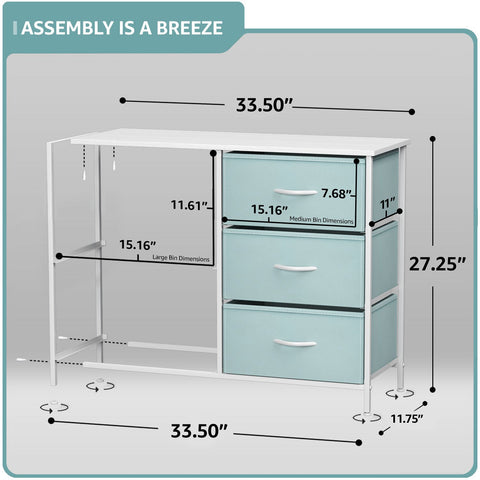 5 Drawer Dresser Nightstand