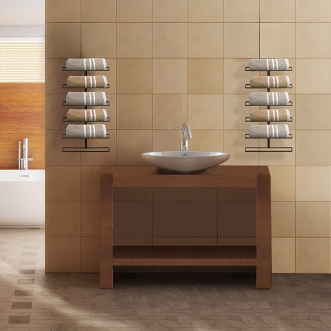 6-Tier Bottle Wall Mounted Wine Rack