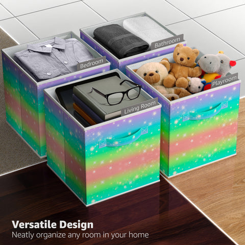 11" Cube Storage Bins (6 Pack)