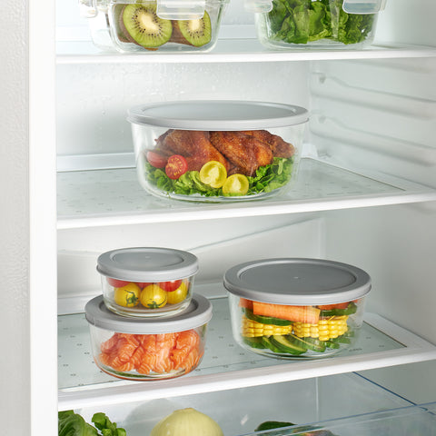 4 Pack Glass Meal Prep with Lids