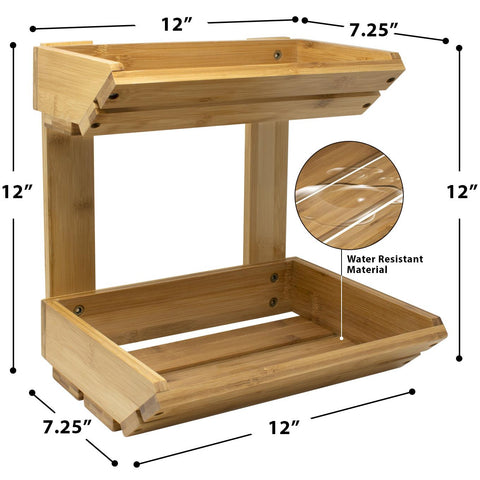 Bamboo Basket Stand (2 Tier)