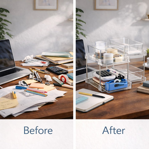 2-Tier Pull-Out Office Organizers