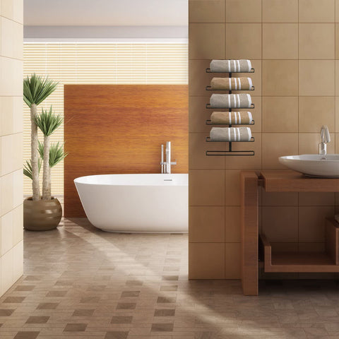 6-Tier Bottle Wall Mounted Wine Rack