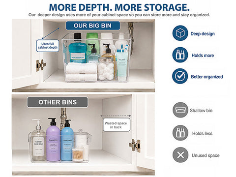 Clear Storage Bins Large