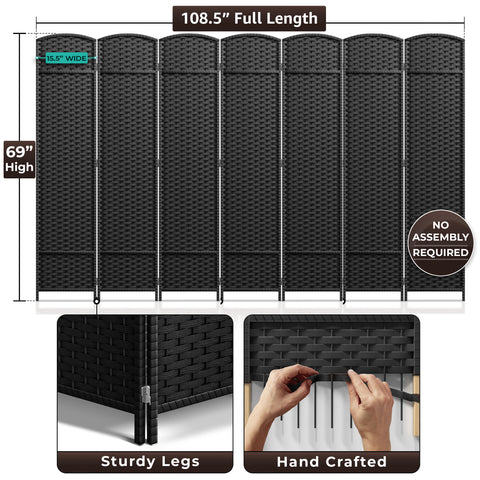Panel Room Divider (Double Hinged)