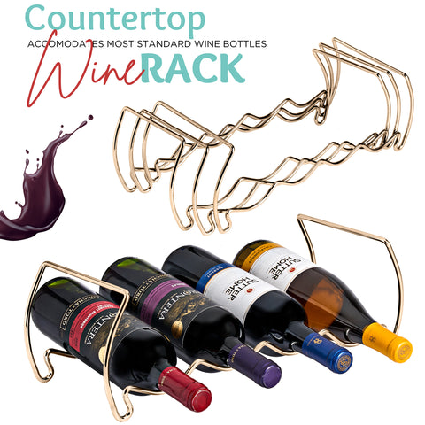 12 Bottle Metal Detachable Wine Rack (3 Tier)