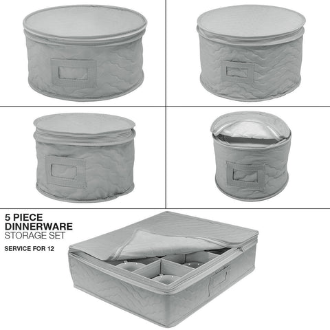 Dinnerware Storage Set Serves 12 (5 Pack)