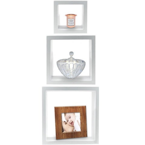 Square Floating Shelf (Set of 3)