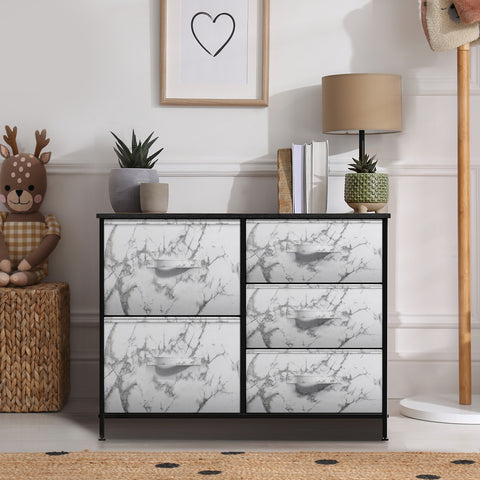 5 Drawer Dresser Nightstand