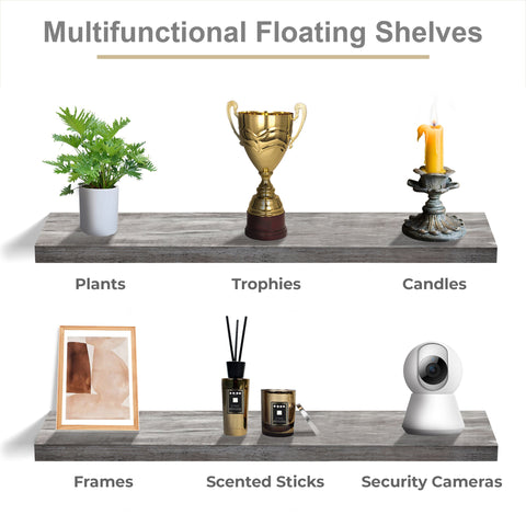 Extra Long Floating Shelves (Set of 3)