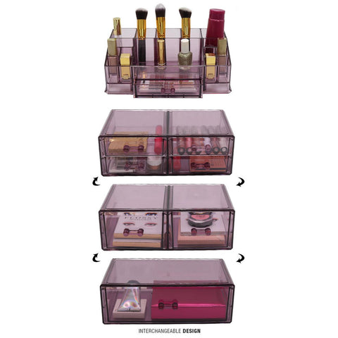 Cosmetic Storage Case (8 Drawer 4Pc)