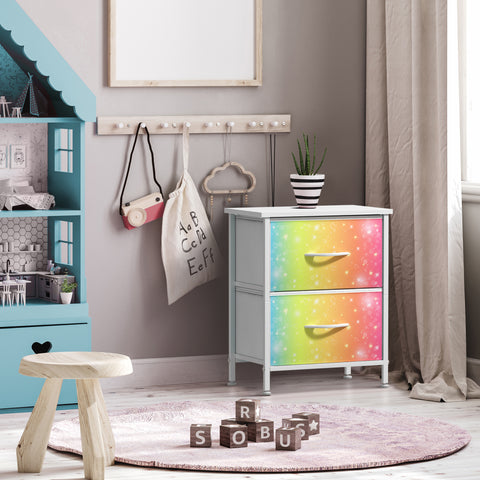 2 Drawer Display Nightstand