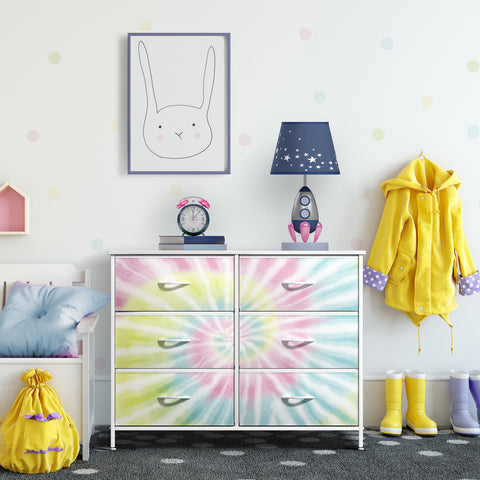fabric on dresser 6 Drawer Fabric Dresser – Sorbus Home