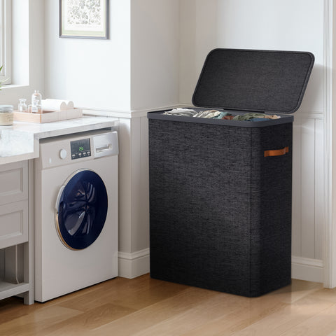 Collapsible Laundry Hamper with Lid - Sorbus Home