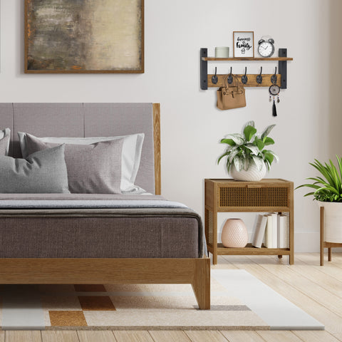 Coat Hooks Wall Mount Floating Shelf (Large & XL)