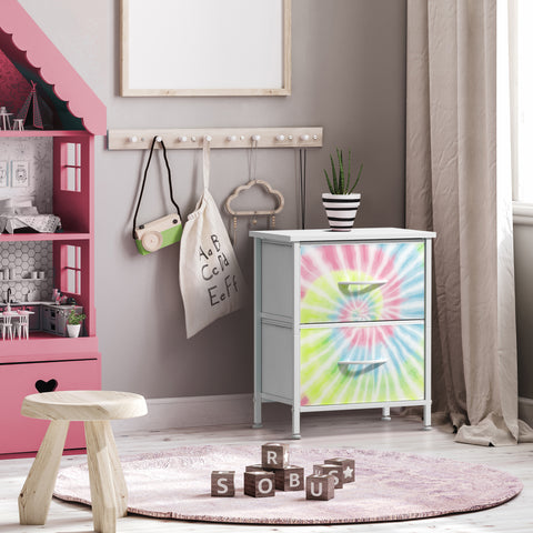 2 Drawer Display Nightstand