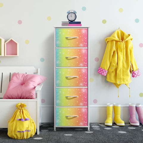 5 Drawer Tower Nightstand