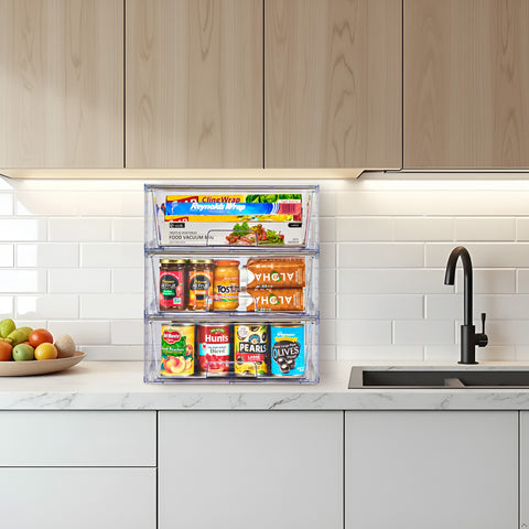 Stackable Pull-Out Drawer Bins