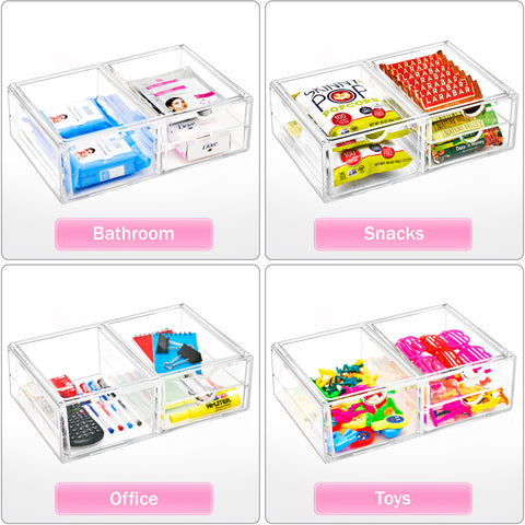 Stackable Cosmetic Organizer  - 3 Drawer (XL)