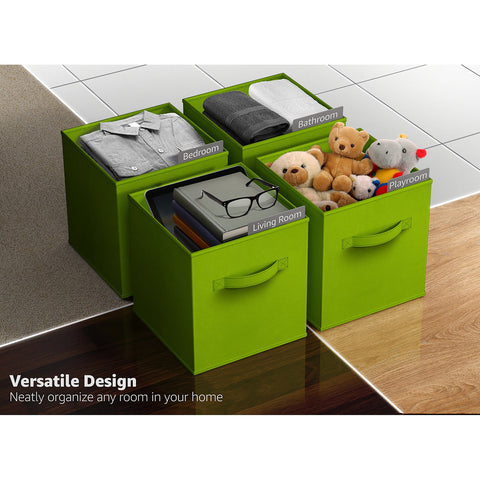 13" Cube Storage Bins (8 Pack, Solid Colors)