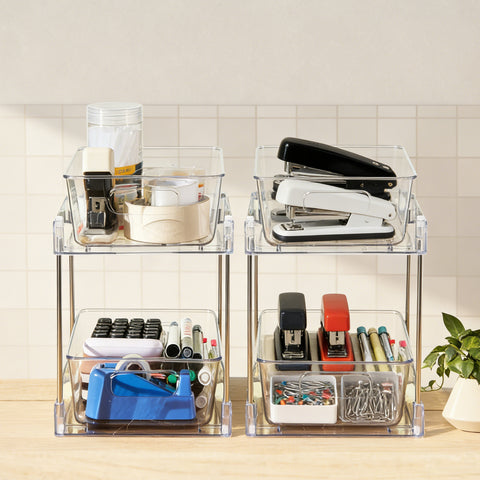 2-Tier Pull-Out Office Organizers