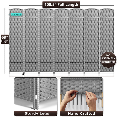 Panel Room Divider (Double Hinged)
