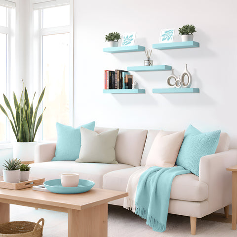 Wall Mounted Bookshelf (4 Pack)