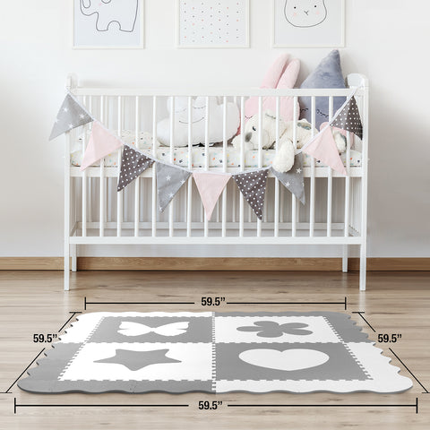 Floor Baby Play Mat Interlocking Set (4 Pc)