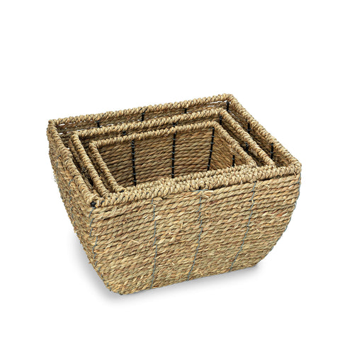 Seagrass Woven Basket (3 Pc)