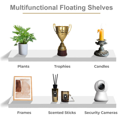 Long Floating Shelves (2 Pack)