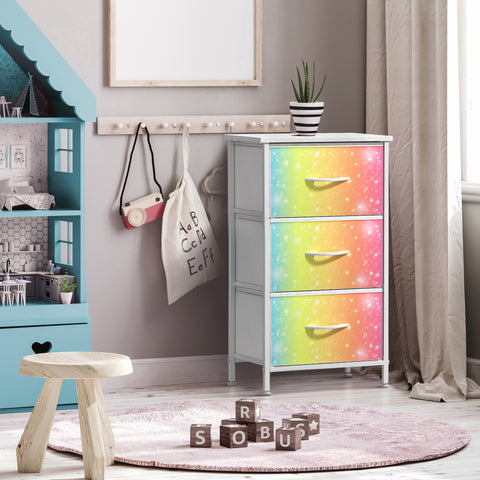 3 Drawer Display Nightstand