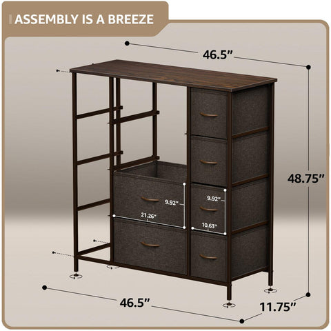 12 Drawer Tall Wide Dresser