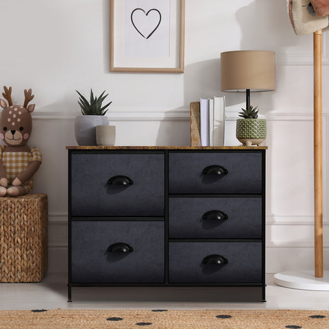 5 Drawer Dresser Nightstand