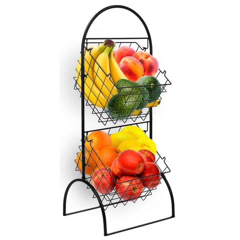 Adjustable Market Basket Stand (2 Tier)