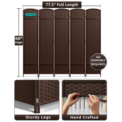 Panel Room Divider (Double Hinged)