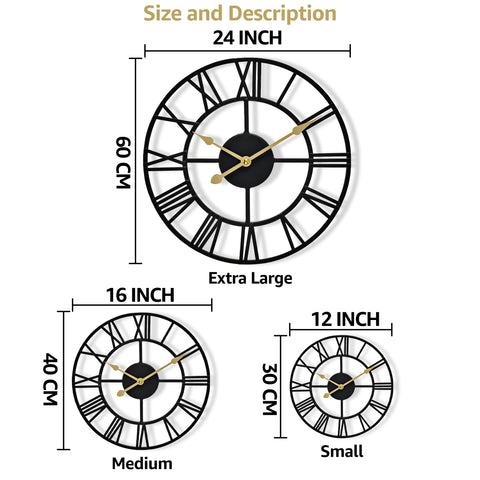 Sorbus Large Wall Clock