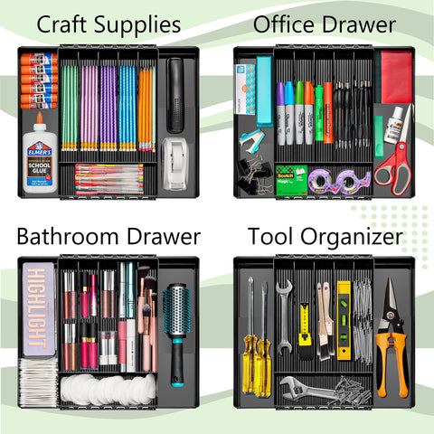 Expandable Kitchen Drawer Organizer & Utensil Tray