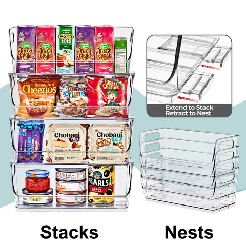 Open Front Storage Bins