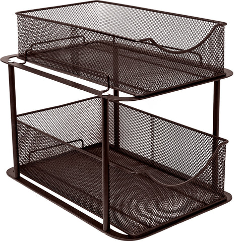 Mesh Sliding Drawers Baskets (2 Tier)