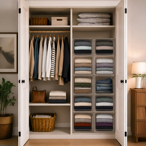 Extra Large Clear Closet Organizers